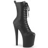 Pleaser Enchant-1040 8" Ankle Boots: Matte Black - PRE-ORDER
