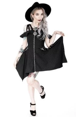 Restyle Pinstripe Floaty Gothic Dress With Pentagram - Small And 3XL 16 Restyle Pinstripe Floaty Gothic Dress With Pentagram - Small And 3XL -Fashion Apparel 08E338D7 6BC0 4BA2 8747 88EEBEC392CD 45547.1605820096