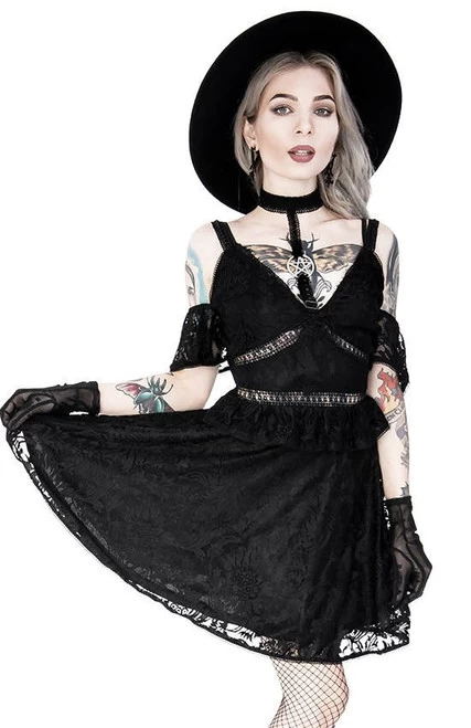 Restyle Pentagram Lace Dress With Collar - Small To 2XL 5 Restyle Pentagram Lace Dress With Collar - Small To 2XL - Image 3