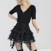 Hell Bunny Chai Mini Skirt: Black - 2XL