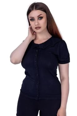 Coven United Bat Collar Blouse - XS And Small -Fashion Apparel 094E1FEC 35E9 496B 8B8C 771D5738F849 54851.1625928023