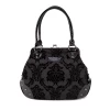 Rock Rebel Mistress Kisslock Bag: Black
