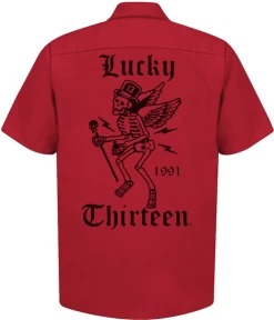 Lucky 13 Work Shirt: Winged Skully - Red - Large To 6XL -Fashion Apparel 0A94A7A7 37DF 44E4 A396 C23B16EB248F 16587.1718454788