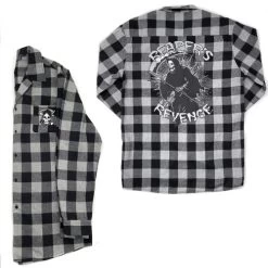 Kreepsville 666 Reaper's Revenge Grey Flannel Shirt -Fashion Apparel 0B585CE0 7AE9 4F04 BCB7 C20BE4F0CA42 21492.1708909989