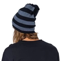 Chemical Black Trace Knit Hat: Black / Grey -Fashion Apparel 0E065038 F535 4C5F A630 C6DECC4F63BF 58493.1705957422