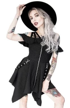 Restyle Pinstripe Floaty Gothic Dress With Pentagram - Small And 3XL 14 Restyle Pinstripe Floaty Gothic Dress With Pentagram - Small And 3XL -Fashion Apparel 0E78BA35 3601 4E9A 90AA 2F2B2E2E07C7 29682.1620217945