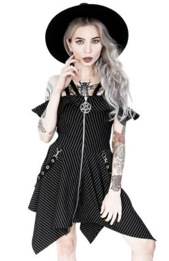 Restyle Pinstripe Floaty Gothic Dress With Pentagram - Small And 3XL 20 Restyle Pinstripe Floaty Gothic Dress With Pentagram - Small And 3XL -Fashion Apparel 0F5EDF85 208C 4F8F 9E3D 4AD2BADB8AF3 54329.1605820096