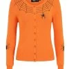 Hell Bunny Spider Cardigan: Pumpkin Orange - 2XL And 4XL -Fashion Apparel 10006347 spider cardigan orange 10 2 51566.1624544067