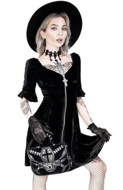 Restyle Black Velvet Sweetheart Dress With Gothic Cross 29 Restyle Black Velvet Sweetheart Dress With Gothic Cross -Fashion Apparel 106350B4 D573 4213 86F3 48FDEE92B0AF 50969.1605817075