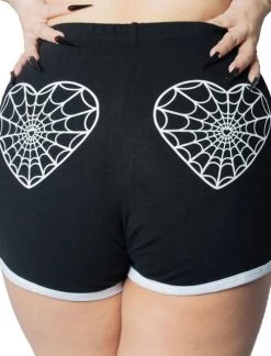 Kreepsville 666 Web Heart Running Shorts -Fashion Apparel 1190EEFA D310 4F40 9B97 442BE67582F6 03956.1700078300