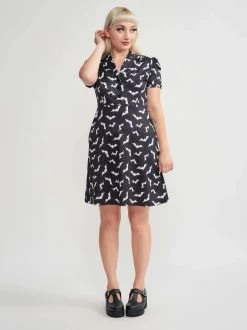Sourpuss Luna Bats Rosie Dress -Fashion Apparel 11DD6311 55D6 4A25 8CEA 133509B22F8C 98492.1703473212