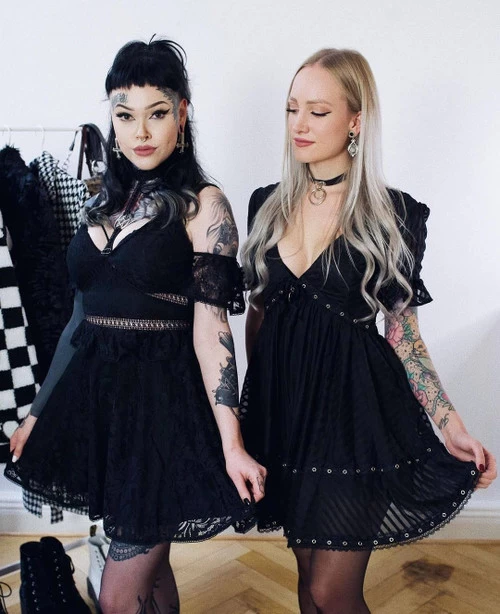 Restyle Pentagram Lace Dress With Collar - Small To 2XL 14 Restyle Pentagram Lace Dress With Collar - Small To 2XL - Image 12