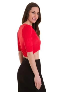 Banned Bobby Basic Cardi: Hibiscus -Fashion Apparel 1519983778CA3176 5 84178.1648571318