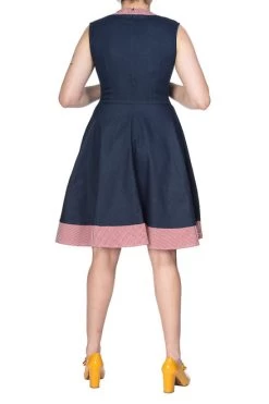 Banned Diner Days Fit 'n' Flare Dress -Fashion Apparel 1578478765DR16296DARKBLUE09 59108.1627981072