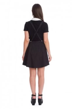 Banned Alternative Pinstripe Pinafore / Skirt Combo -Fashion Apparel 1596019747TP10283BLK SK25263BLK 03 64135.1619687340