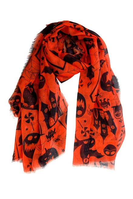 Banned Laughing Pumpkin Scarf 3 Banned Laughing Pumpkin Scarf