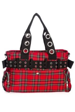 Banned Camdyn Handcuff Bag: Red Tartan 8 Banned Camdyn Handcuff Bag: Red Tartan -Fashion Apparel 1611698240BG34257 RED3 99349.1636540588