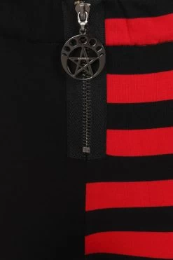Banned Half Black Half Stripe Leggings: Red - Small, Large And 2XL 8 Banned Half Black Half Stripe Leggings: Red - Small, Large And 2XL -Fashion Apparel 1611941555LG67017 10 04061.1643660110