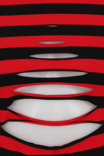 Banned Chantrea Top: Red / Black - Small To 2XL 9 Banned Chantrea Top: Red / Black - Small To 2XL - Image 7