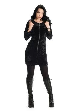 Banned Big Crush Hoodie Dress: Black - Small -Fashion Apparel 1625754044DR16435 0171 04238.1630502770