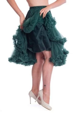Banned Lifeforms 26" Petticoat: Bottle Green