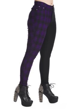 Banned Kaori Pants: Black / Purple - Small To 2XL -Fashion Apparel 1642506464TR31142 PUR2461 16745.1648588321