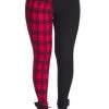 Banned Kaori Pants: Black / Red - XS To 2XL 2 Banned Kaori Pants: Black / Red - XS To 2XL -Fashion Apparel 1642506481TR32242 RED CHECK BLK2477 26383.1678532225