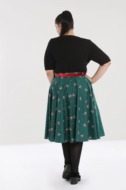 Hell Bunny Beth 50's Christmas Skirt - Small, XL And 2XL 4 Hell Bunny Beth 50's Christmas Skirt - Small, XL And 2XL - Image 2