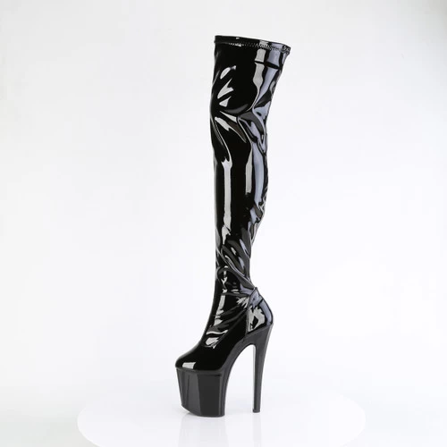 Pleaser Enchant-3000 Thigh High Boots: Black - US8 IN STOCK 6 Pleaser Enchant-3000 Thigh High Boots: Black - US8 IN STOCK - Image 4