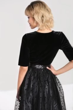 Hell Bunny Morticia Top - Small To 2XL -Fashion Apparel 1C7407C5 8076 414E 87E3 835E4308F3CD 01978.1671519685