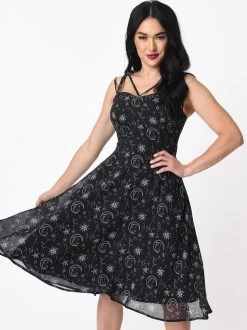 Coven United Moonprint Crossover Straps Dress - XS To 4XL 29 Coven United Moonprint Crossover Straps Dress - XS To 4XL -Fashion Apparel 1DCEE6AD 69B8 4EE4 92CE A3580C3E946E 66847.1699014564