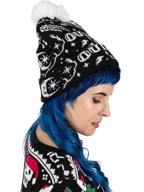 Too Fast Ouija Magic Pom Pom Knit Beanie 7 Too Fast Ouija Magic Pom Pom Knit Beanie - Image 5