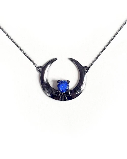 Rogue + Wolf Eclipse Black Silver Necklace 4 Rogue + Wolf Eclipse Black Silver Necklace - Image 2
