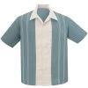 Steady The Harper Bowling Shirt: Sea Foam / Stone - Small To 4XL -Fashion Apparel 22EA35FF C889 4E71 A205 3B4035A8A642 02419.1706507851