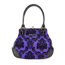 Rock Rebel Mistress Kisslock Bag: Purple