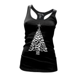 Pinky Star Bat Christmas Tree Tank Top