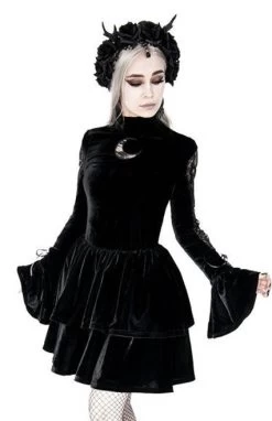 Restyle Neo Victorian Black Ruffled Velvet Dress 12 Restyle Neo Victorian Black Ruffled Velvet Dress -Fashion Apparel 25E87919 2940 412A A141 3D562309FF54 40830.1718680908