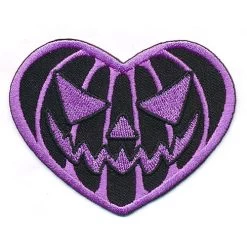 Kreepsville 666 Purple Pumpkin Heart Patch