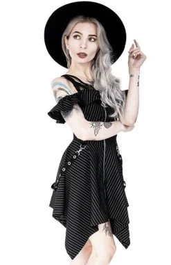 Restyle Pinstripe Floaty Gothic Dress With Pentagram - Small And 3XL 15 Restyle Pinstripe Floaty Gothic Dress With Pentagram - Small And 3XL -Fashion Apparel 2B000827 6CE8 4965 9190 01980F74810D 32361.1605820096