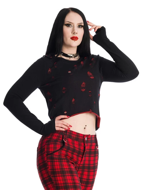 Banned Wilde Jumper: Black / Red 11 Banned Wilde Jumper: Black / Red - Image 9