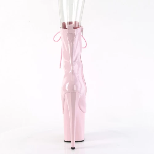 Pleaser Enchant-1041 8" Peep Toe Ankle Boots: Baby Pink - PRE-ORDER 7 Pleaser Enchant-1041 8" Peep Toe Ankle Boots: Baby Pink - PRE-ORDER - Image 5