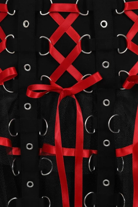 Hell Bunny Chai Mini Skirt: Red 9 Hell Bunny Chai Mini Skirt: Red - Image 7