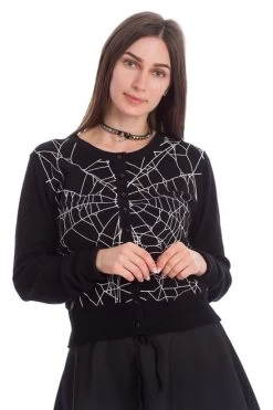 Banned Creepy Spider Cardigan - Medium, Large And 3XL