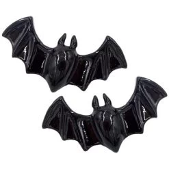 Kreepsville 666 Lil Black Bat Hair Slides (pair)