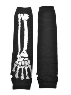 Poizen Industries Bone Arm Warmers: White