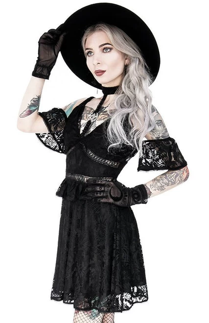 Restyle Pentagram Lace Dress With Collar - Small To 2XL 7 Restyle Pentagram Lace Dress With Collar - Small To 2XL - Image 5