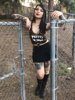 Switchblade Stiletto Studded School Skirt: Black -Fashion Apparel 420EBD80 B571 47B4 92AE BAFE80427316 96889.1651361822