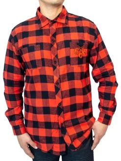 Kreepsville 666 Satanic Circle Red Flannel Shirt