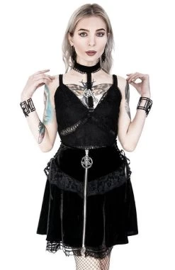 Restyle Lace Up Velvet Mini Skirt -Fashion Apparel 46AE2C2B 9BE8 4E64 B278 03784D04422C 88031.1620223076