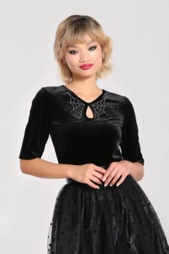 Hell Bunny Morticia Top - Small To 2XL -Fashion Apparel 4835C777 19D1 4DC6 8A1F 6A64C17C4C2D 84702.1673008732